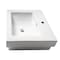 Alfi Brand ALFI brand ABC701 White 24" Rectangular Semi Recessed Ceramic Sink with Faucet Hole ABC701 - alternate 9